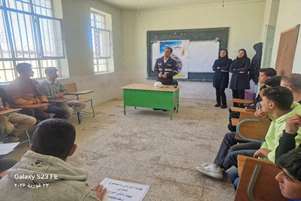 برگزاری کارگاه آموزشی ایمنی و سلامت در رانندگی  با همکاری پلیس راهوربرای دانش‌آموزان مدرسه ابوریحان بیرونی شهر کره ای 