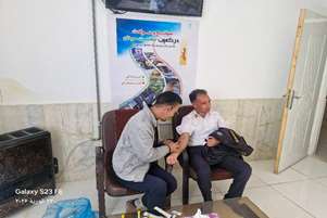 برگزاری برنامه غربالگری فشار و قند خون کارکنان اداره راهور به مناسبت هفته سلامت مردان