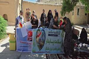 برگزاری اردوی جهادی سلامت محور در روستای چنار زاهدان از توابع شهر حسامی شهرستان سرچهان به مناسبت هفته ملی جمعیت
