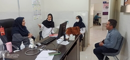 بازدید سرپرست شبکه بهداشت و درمان سرچهان و مسئول حراست از مرکز جامع سلامت حسامی