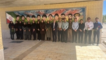 تجدید میثاق کارکنان شبکه بهداشت و درمان سرچهان با آرمان‌های شهدا در آغاز هفته دولت