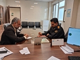 دیدار رئیس پلیس راهور شهرستان با سرپرست شبکه بهداشت و درمان شهرستان سرچهان