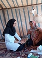 ارائه خدمات سلامت در برنامه دهگردشی منطقه عشایری باب‌الجوز شهرستان سرچهان