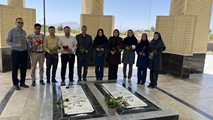 حضور پرسنل شبکه بهداشت و درمان شهرستان سرچهان در گلزار شهدای گمنام شهرکره‌ای
